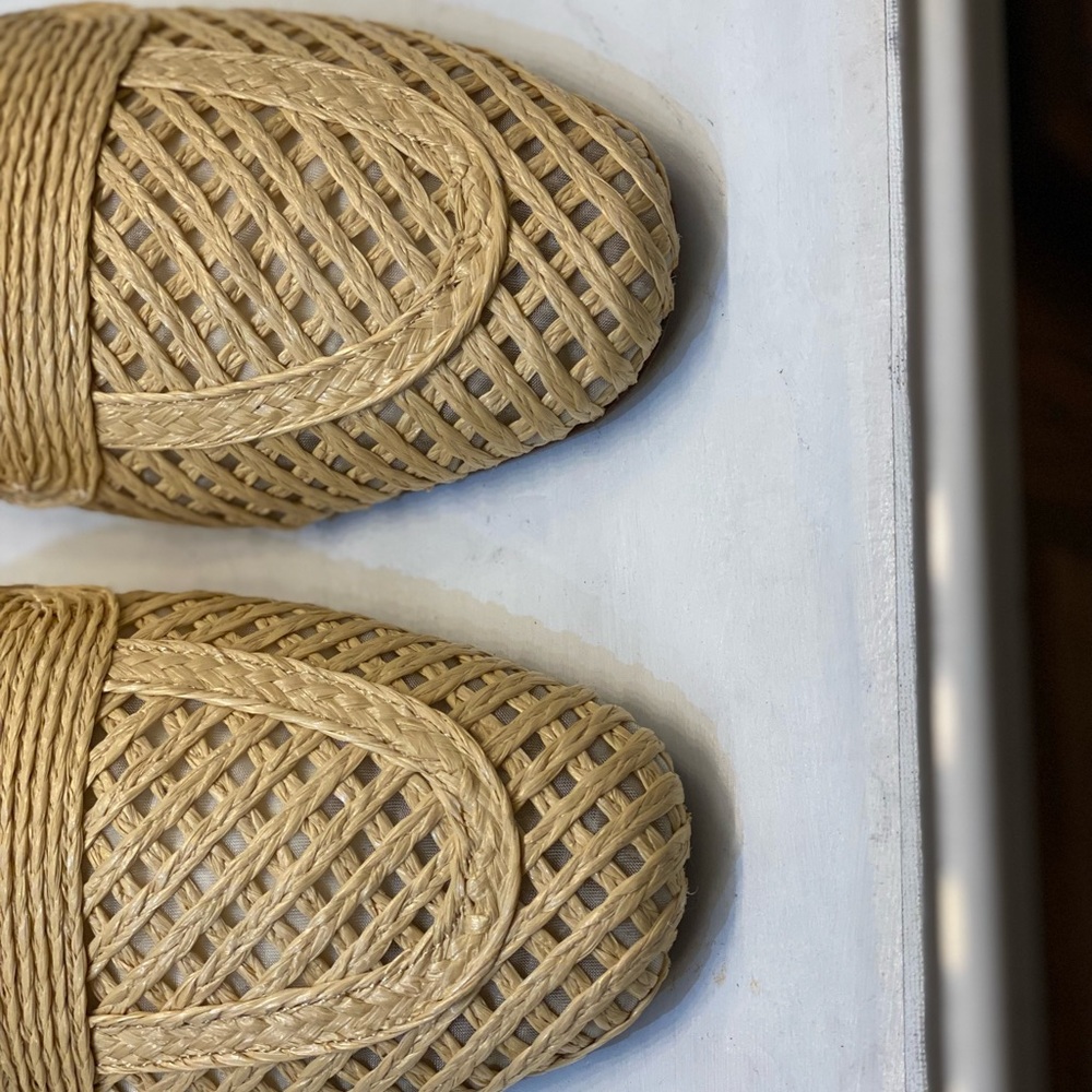 J CREW Woven Mules flat Women size 9.5 New Never worn, NWOT, beautiful stylish - Picture 6 of 10